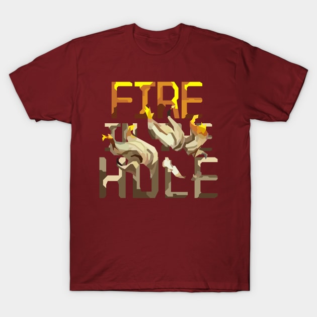 Fire In The Hole - Junkrat Overwatch T-Shirt by No_One